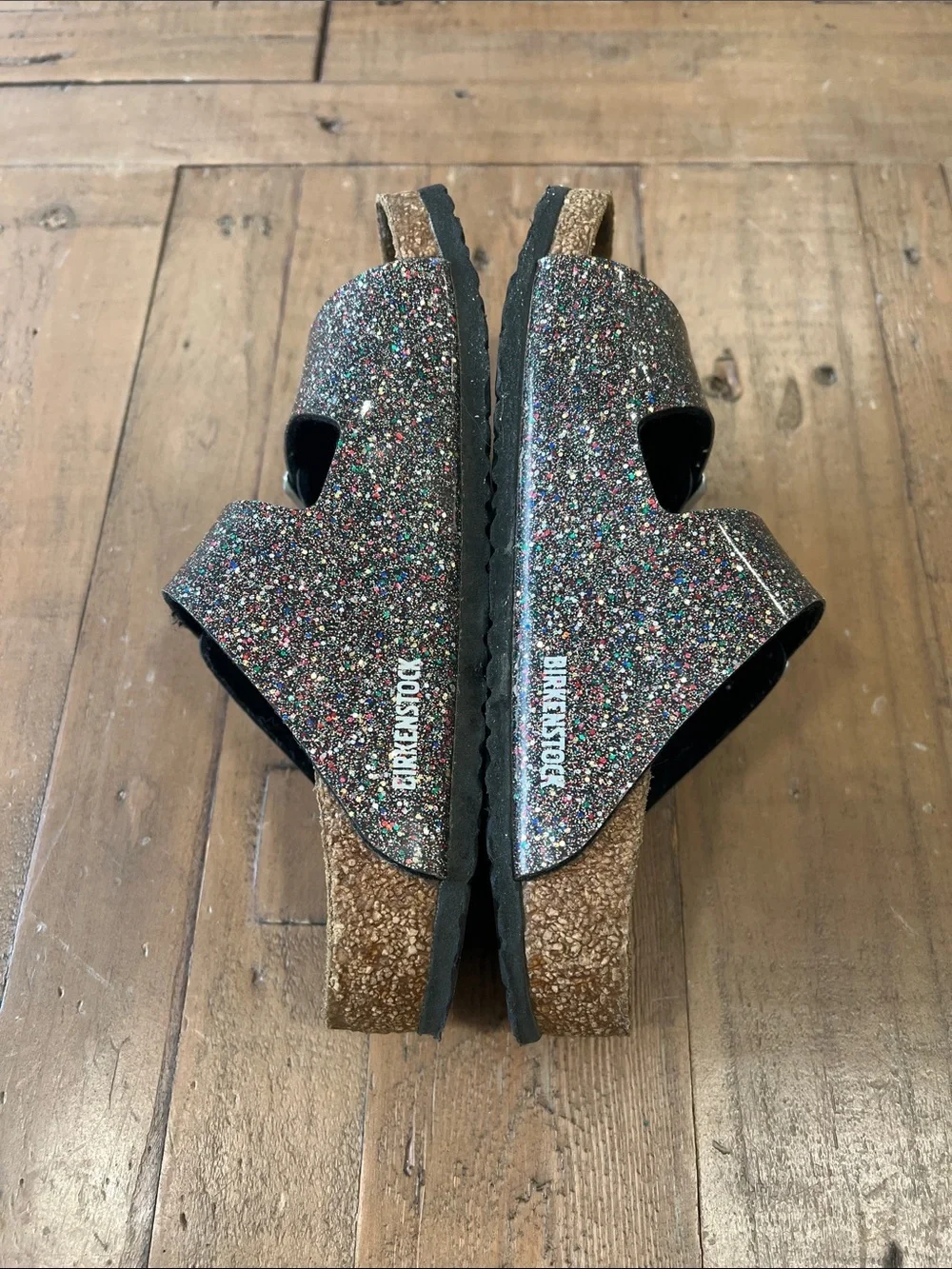 Birkenstock black glitter